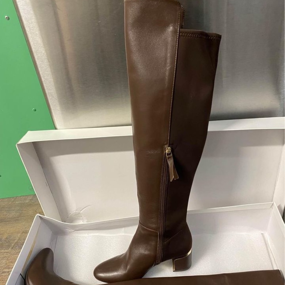 DKNY Brown Leather Boots